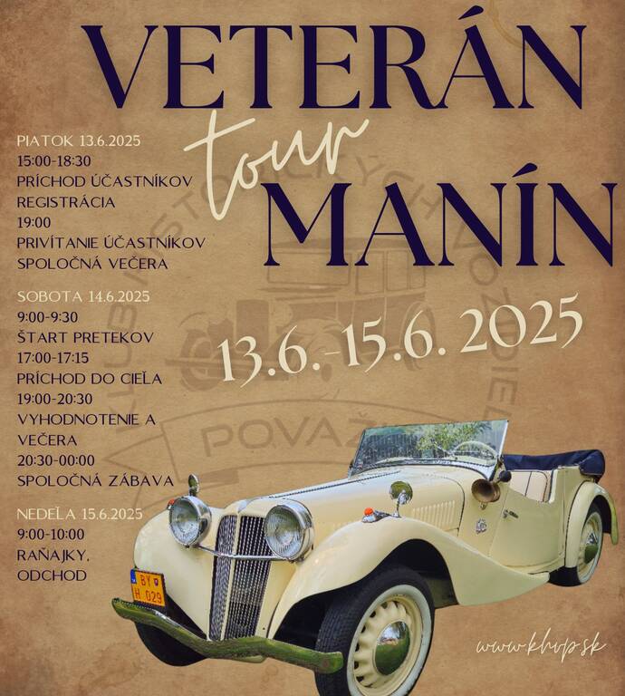 Veterán tour Manín 2025