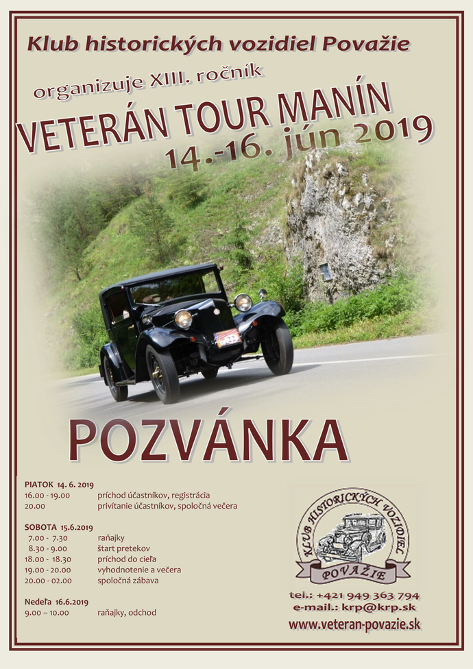 Veterán Tour Manín 2019