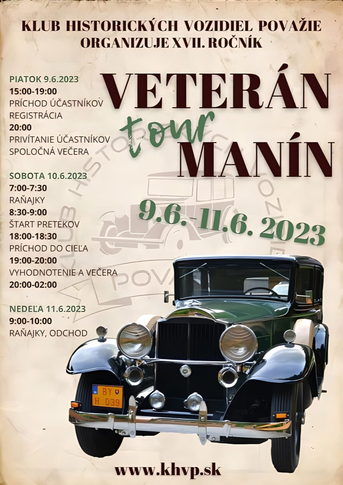 Veterán Tour Manín 2023
