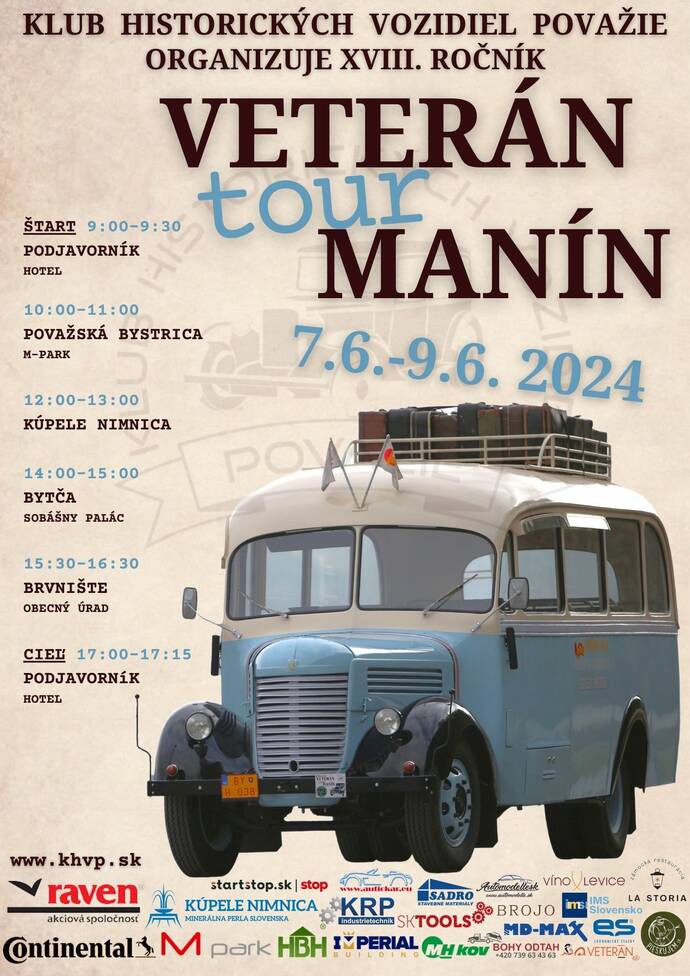 Veterán tour Manín 2024